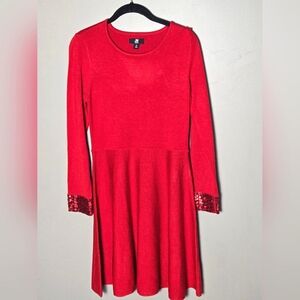 Jason Wu Knit Sequin Cuff Quiet Luxury Cocktail Dress, Size Medium
